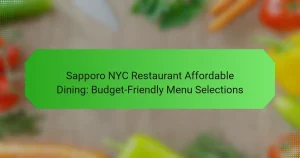 Sapporo NYC Restaurant Affordable Dining: Budget-Friendly Menu Selections
