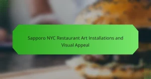 Sapporo NYC Restaurant Art Installations and Visual Appeal