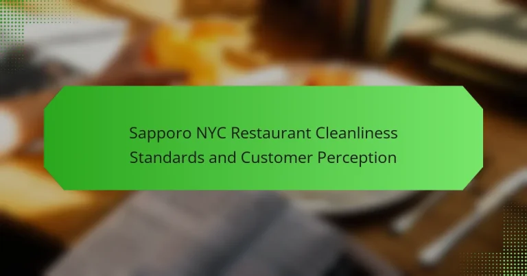 Sapporo NYC Restaurant Cleanliness Standards and Customer Perception