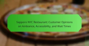 Sapporo NYC Restaurant: Customer Opinions on Ambiance, Accessibility, and Wait Times