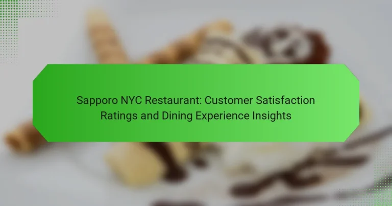 Sapporo NYC Restaurant: Customer Satisfaction Ratings and Dining Experience Insights