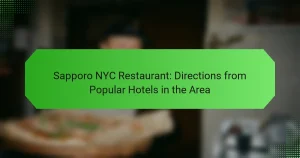 Sapporo NYC Restaurant: Directions from Popular Hotels in the Area