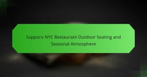 Sapporo NYC Restaurant Outdoor Seating and Seasonal Atmosphere