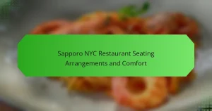 Sapporo NYC Restaurant Seating Arrangements and Comfort