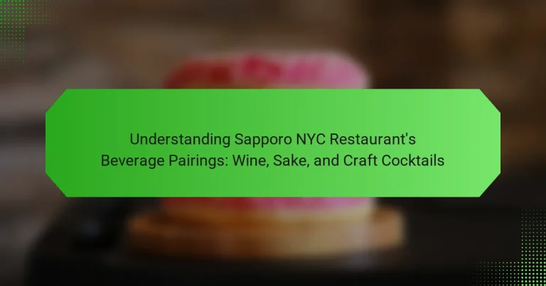 Understanding Sapporo NYC Restaurant’s Beverage Pairings: Wine, Sake, and Craft Cocktails